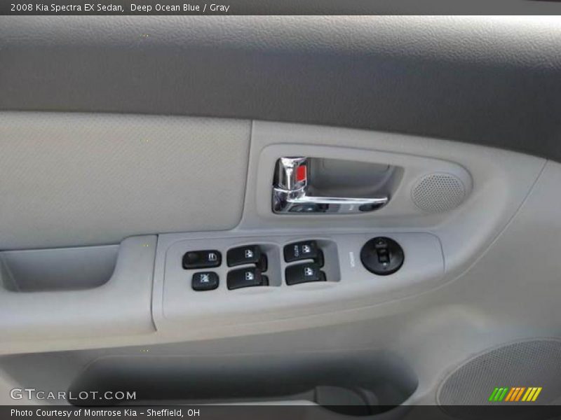 Deep Ocean Blue / Gray 2008 Kia Spectra EX Sedan