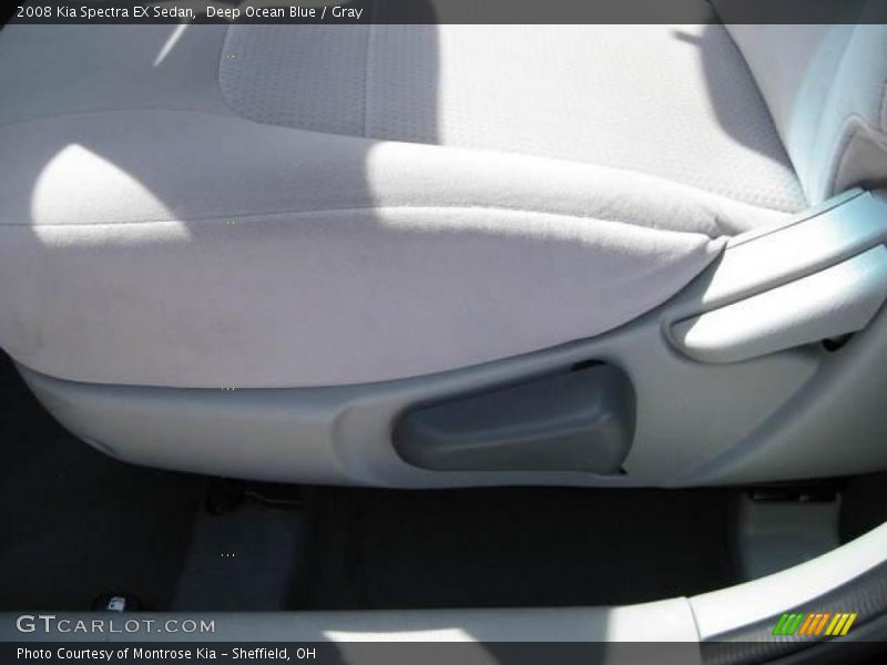 Deep Ocean Blue / Gray 2008 Kia Spectra EX Sedan