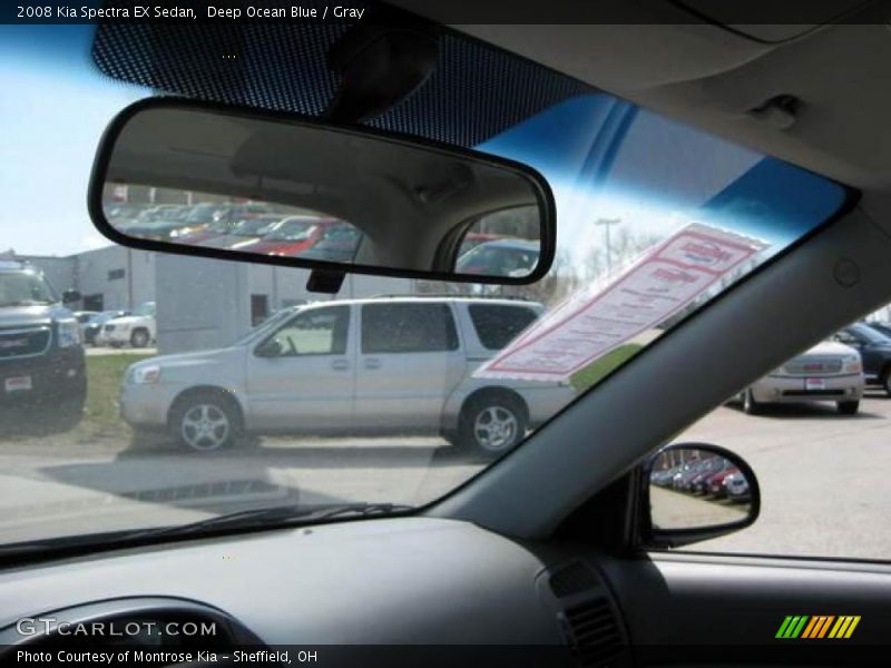 Deep Ocean Blue / Gray 2008 Kia Spectra EX Sedan