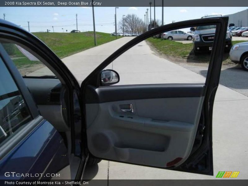 Deep Ocean Blue / Gray 2008 Kia Spectra EX Sedan
