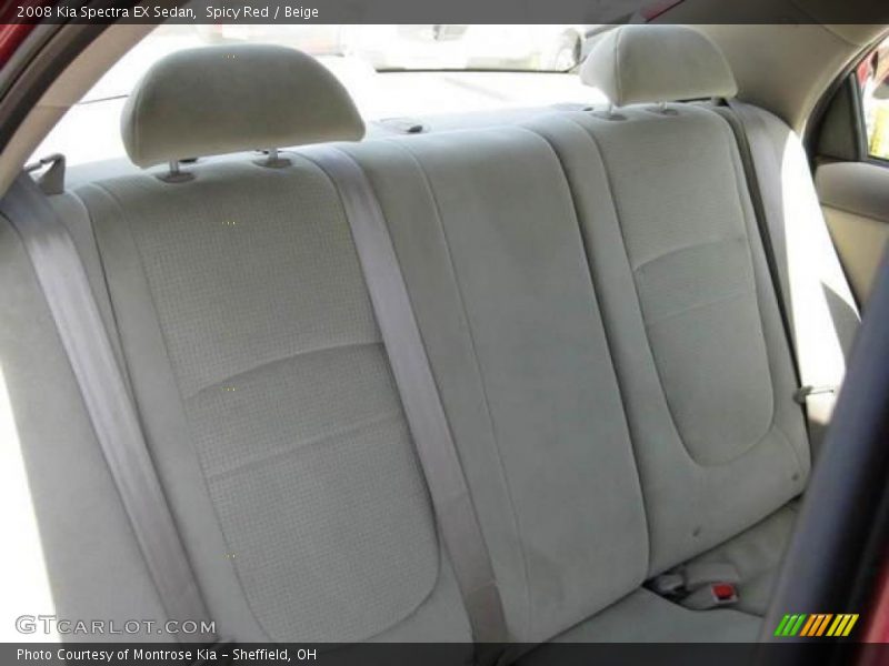 Spicy Red / Beige 2008 Kia Spectra EX Sedan