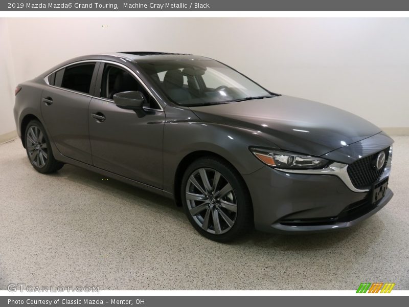 Machine Gray Metallic / Black 2019 Mazda Mazda6 Grand Touring