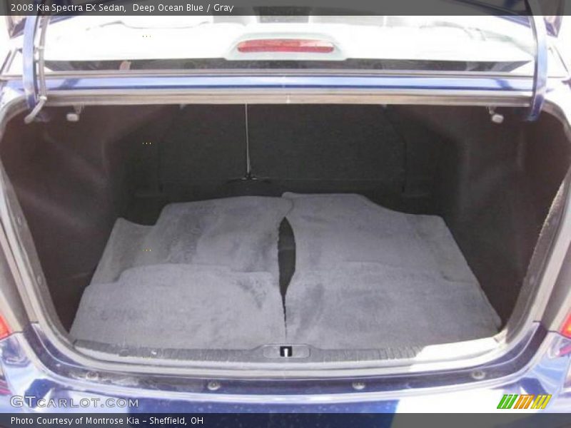 Deep Ocean Blue / Gray 2008 Kia Spectra EX Sedan