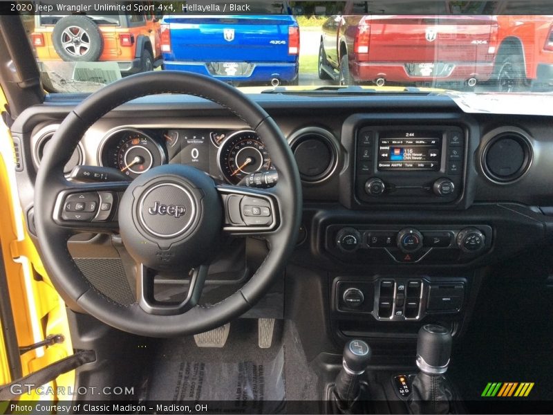 Dashboard of 2020 Wrangler Unlimited Sport 4x4