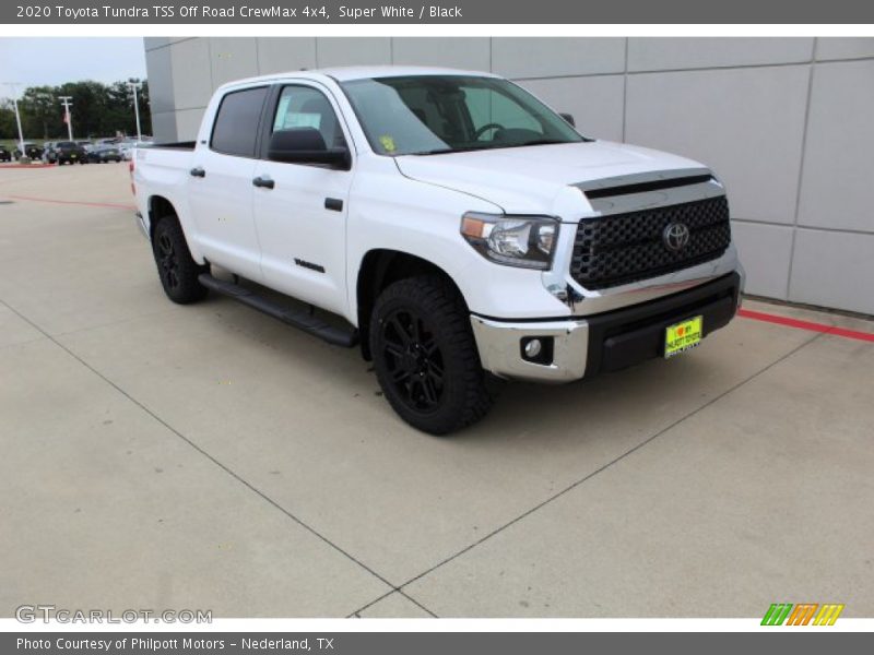 Super White / Black 2020 Toyota Tundra TSS Off Road CrewMax 4x4