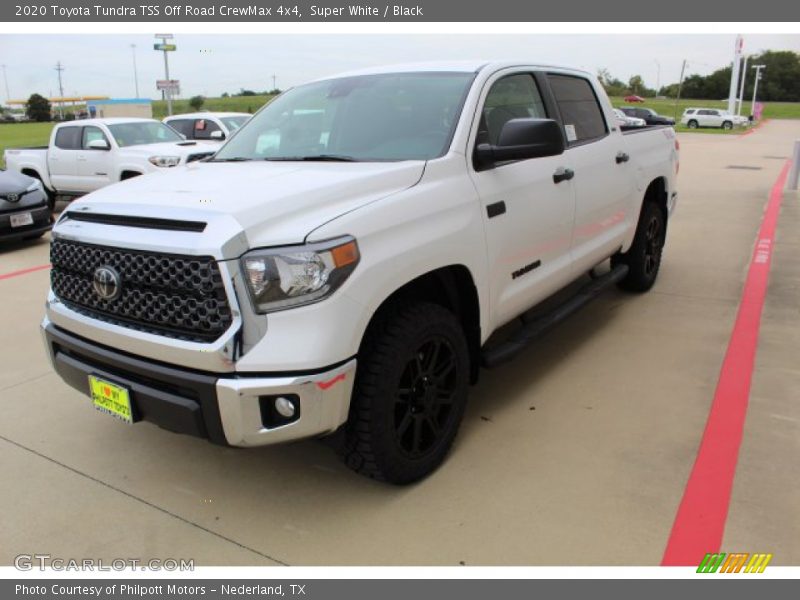 Super White / Black 2020 Toyota Tundra TSS Off Road CrewMax 4x4