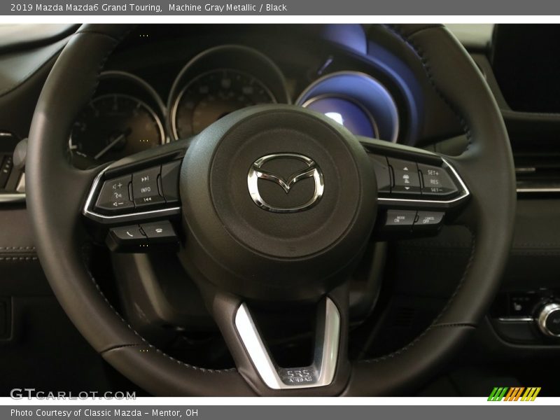 Machine Gray Metallic / Black 2019 Mazda Mazda6 Grand Touring
