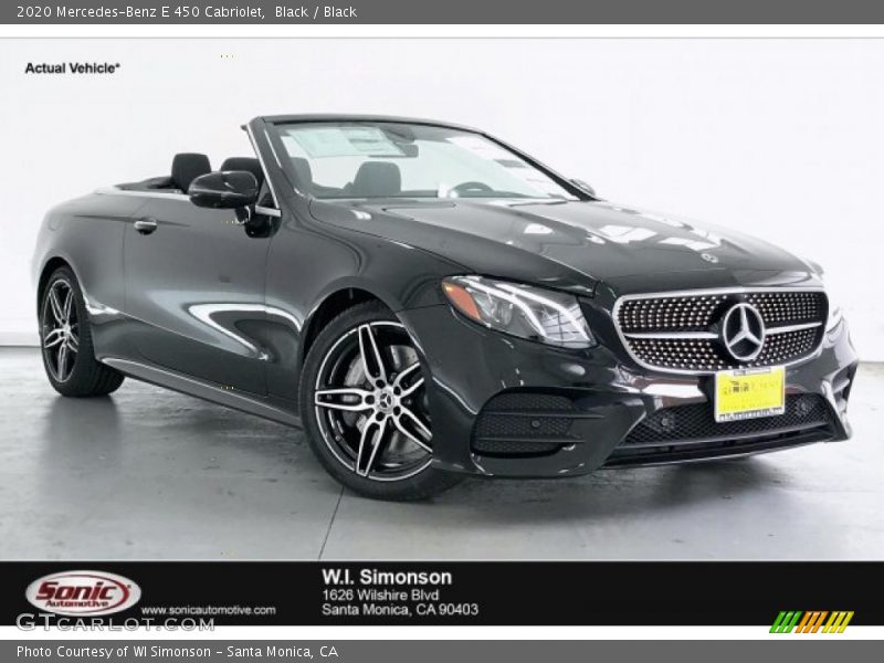 Black / Black 2020 Mercedes-Benz E 450 Cabriolet