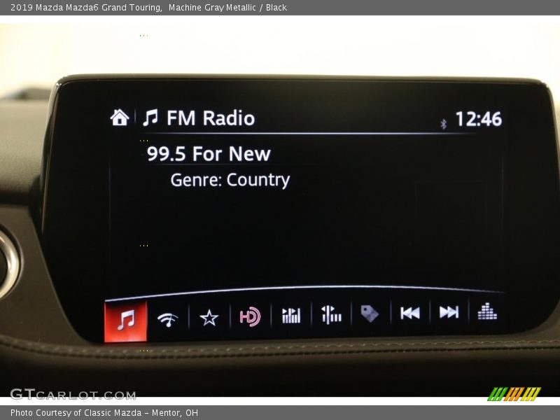Machine Gray Metallic / Black 2019 Mazda Mazda6 Grand Touring