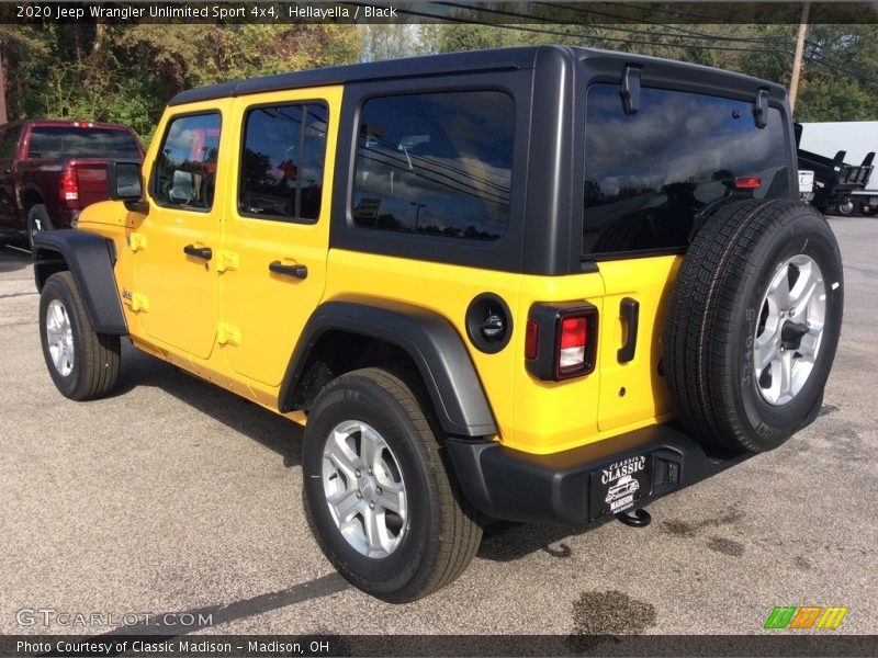Hellayella / Black 2020 Jeep Wrangler Unlimited Sport 4x4