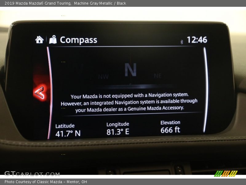 Machine Gray Metallic / Black 2019 Mazda Mazda6 Grand Touring