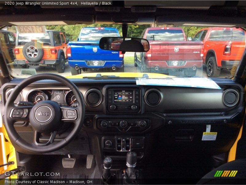 Dashboard of 2020 Wrangler Unlimited Sport 4x4