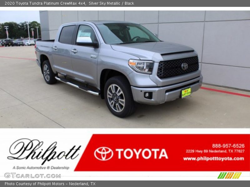 Silver Sky Metallic / Black 2020 Toyota Tundra Platinum CrewMax 4x4