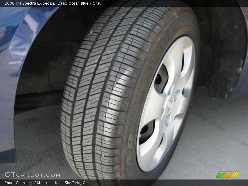 Deep Ocean Blue / Gray 2008 Kia Spectra EX Sedan