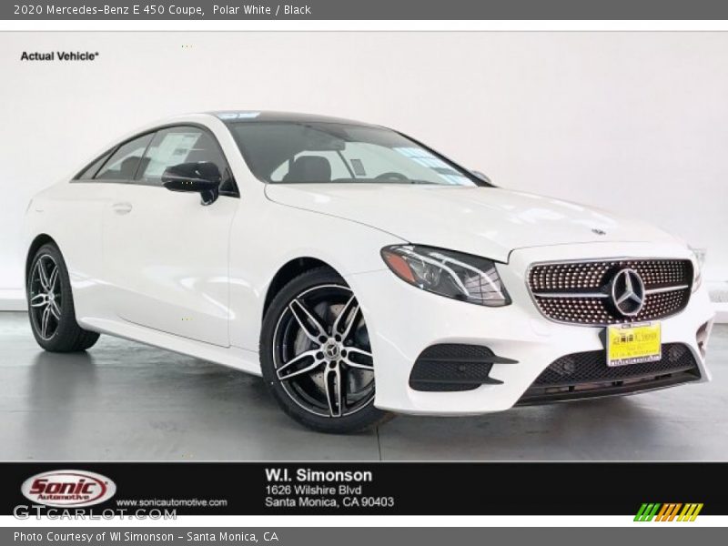 Polar White / Black 2020 Mercedes-Benz E 450 Coupe