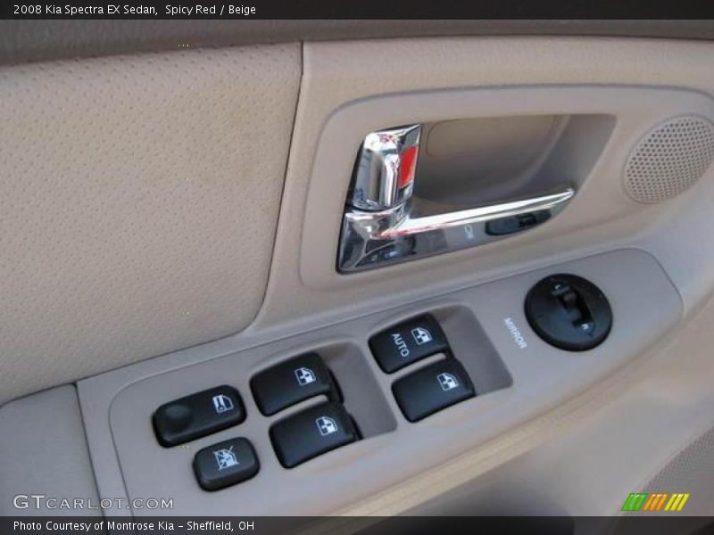 Spicy Red / Beige 2008 Kia Spectra EX Sedan