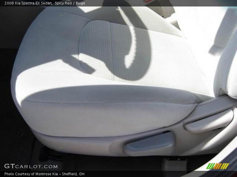 Spicy Red / Beige 2008 Kia Spectra EX Sedan