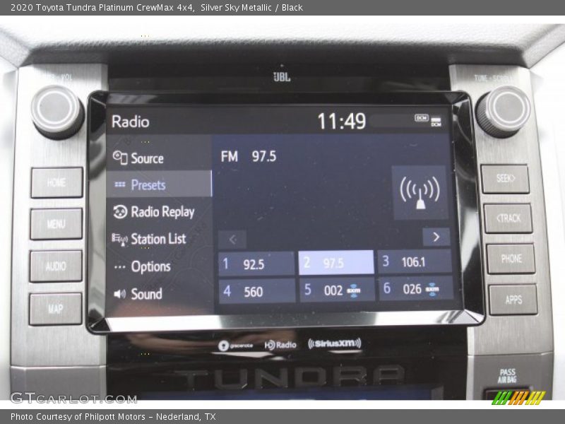 Silver Sky Metallic / Black 2020 Toyota Tundra Platinum CrewMax 4x4