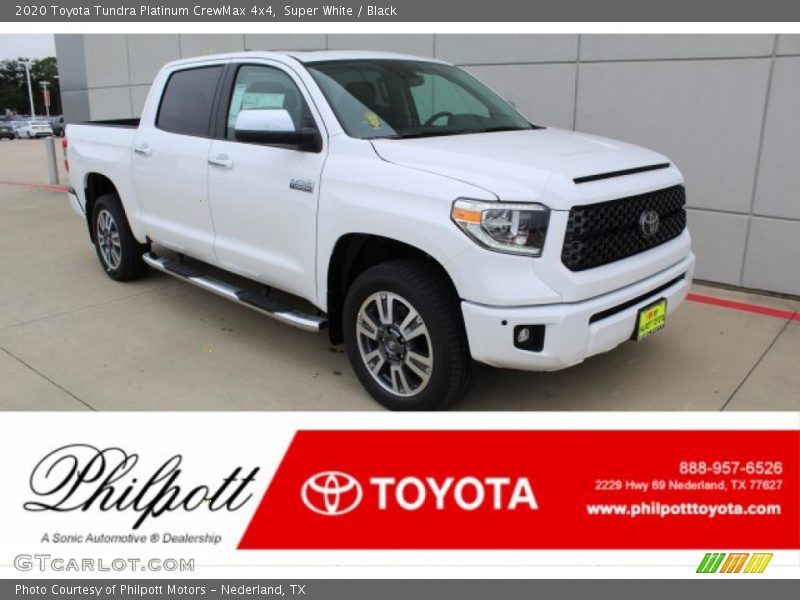 Super White / Black 2020 Toyota Tundra Platinum CrewMax 4x4