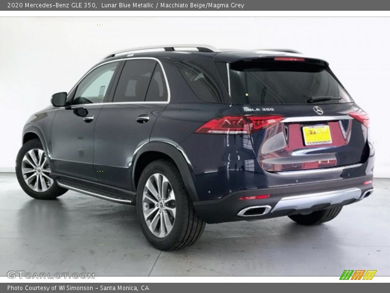 Lunar Blue Metallic / Macchiato Beige/Magma Grey 2020 Mercedes-Benz GLE 350