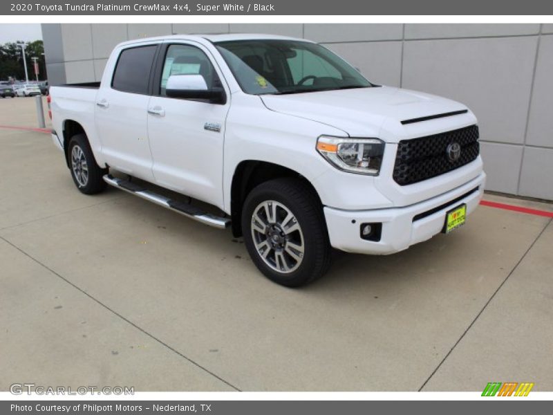 Super White / Black 2020 Toyota Tundra Platinum CrewMax 4x4