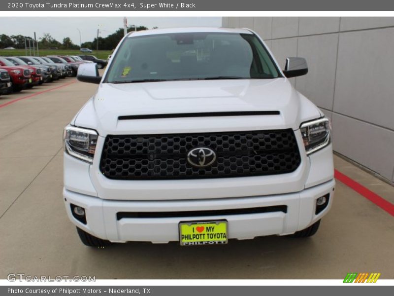 Super White / Black 2020 Toyota Tundra Platinum CrewMax 4x4