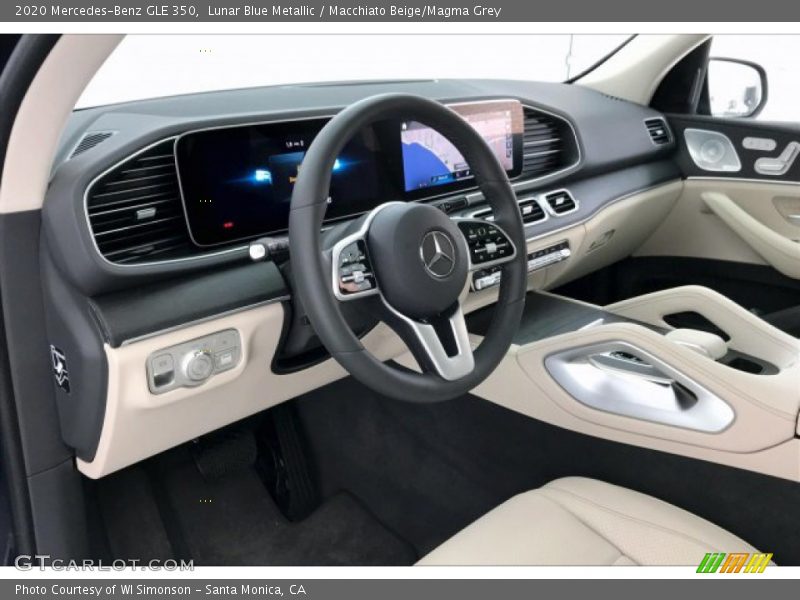 Lunar Blue Metallic / Macchiato Beige/Magma Grey 2020 Mercedes-Benz GLE 350
