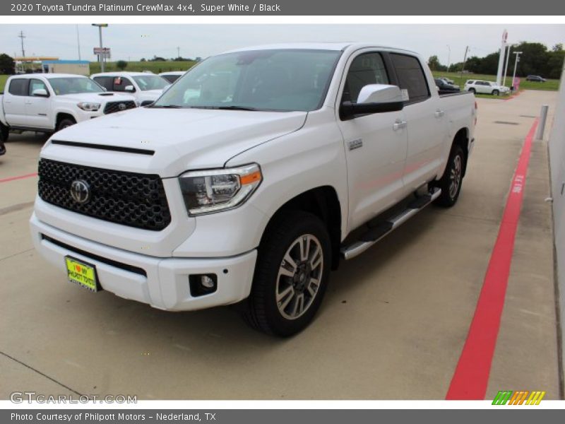Super White / Black 2020 Toyota Tundra Platinum CrewMax 4x4