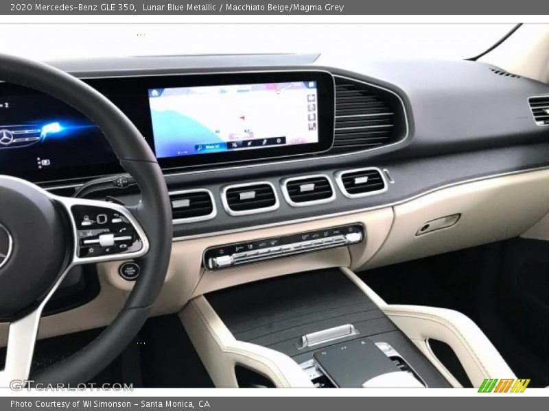 Lunar Blue Metallic / Macchiato Beige/Magma Grey 2020 Mercedes-Benz GLE 350