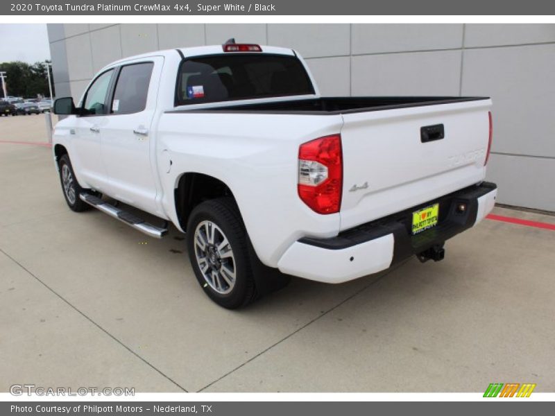 Super White / Black 2020 Toyota Tundra Platinum CrewMax 4x4