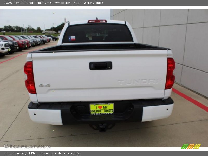 Super White / Black 2020 Toyota Tundra Platinum CrewMax 4x4