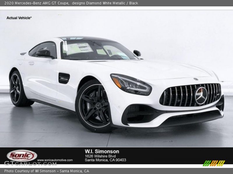 designo Diamond White Metallic / Black 2020 Mercedes-Benz AMG GT Coupe