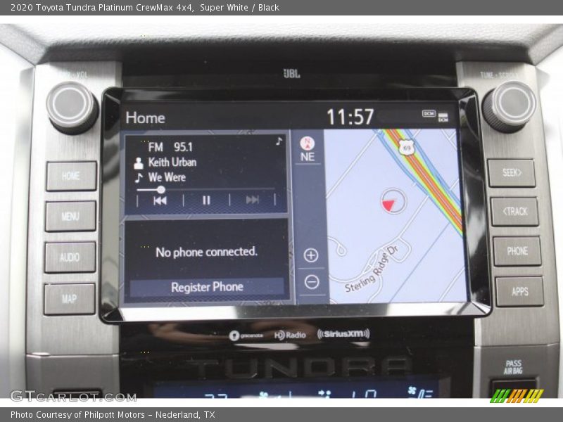 Super White / Black 2020 Toyota Tundra Platinum CrewMax 4x4