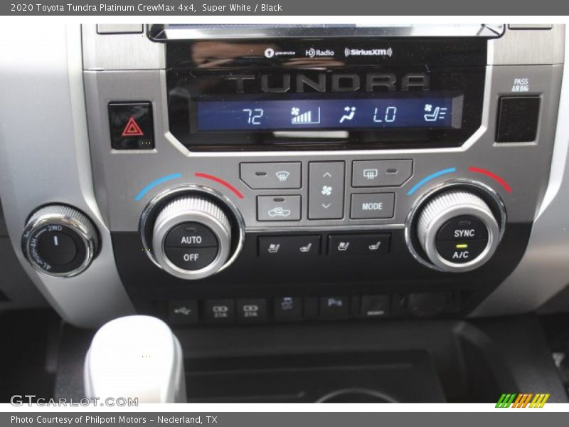 Super White / Black 2020 Toyota Tundra Platinum CrewMax 4x4