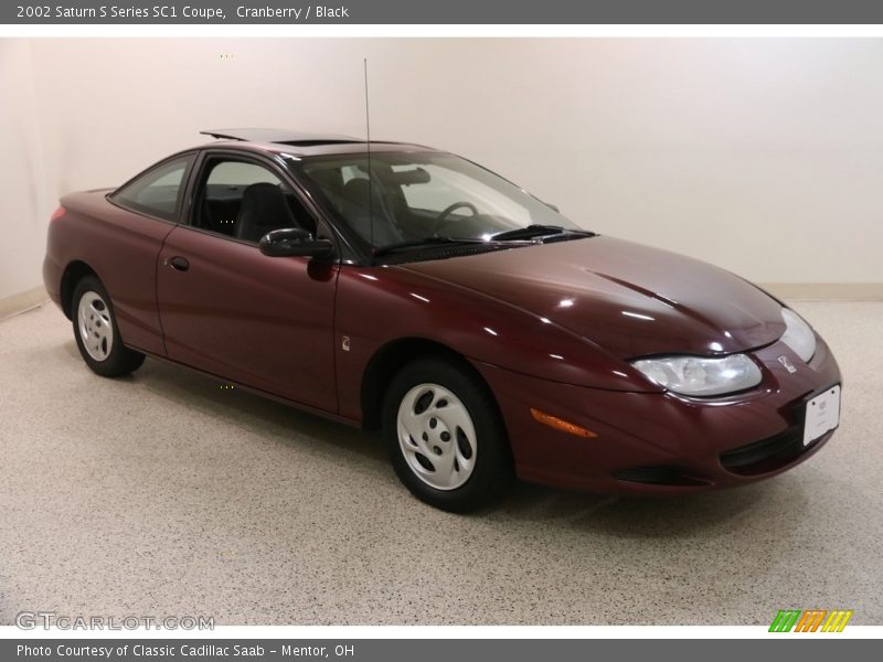 Cranberry / Black 2002 Saturn S Series SC1 Coupe