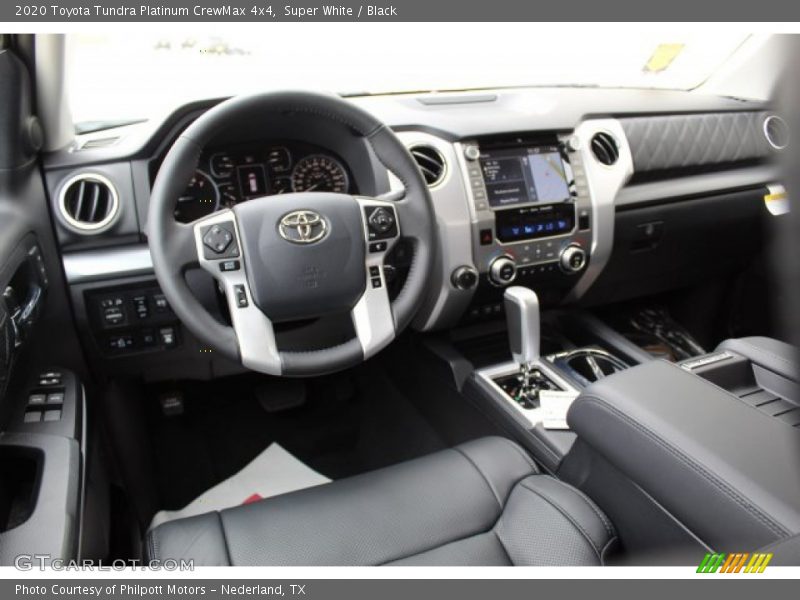Super White / Black 2020 Toyota Tundra Platinum CrewMax 4x4