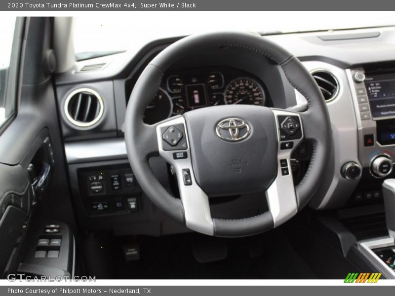 Super White / Black 2020 Toyota Tundra Platinum CrewMax 4x4