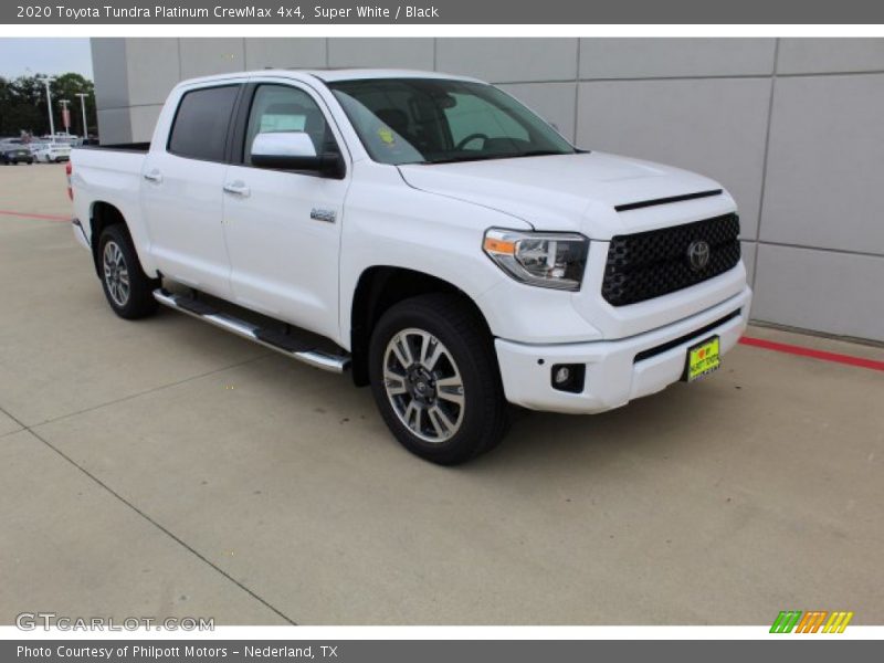 Super White / Black 2020 Toyota Tundra Platinum CrewMax 4x4