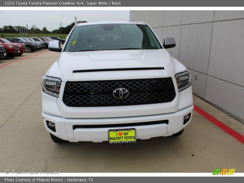 Super White / Black 2020 Toyota Tundra Platinum CrewMax 4x4