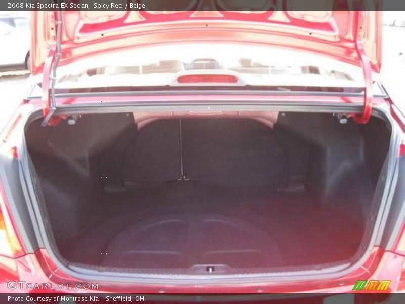 Spicy Red / Beige 2008 Kia Spectra EX Sedan