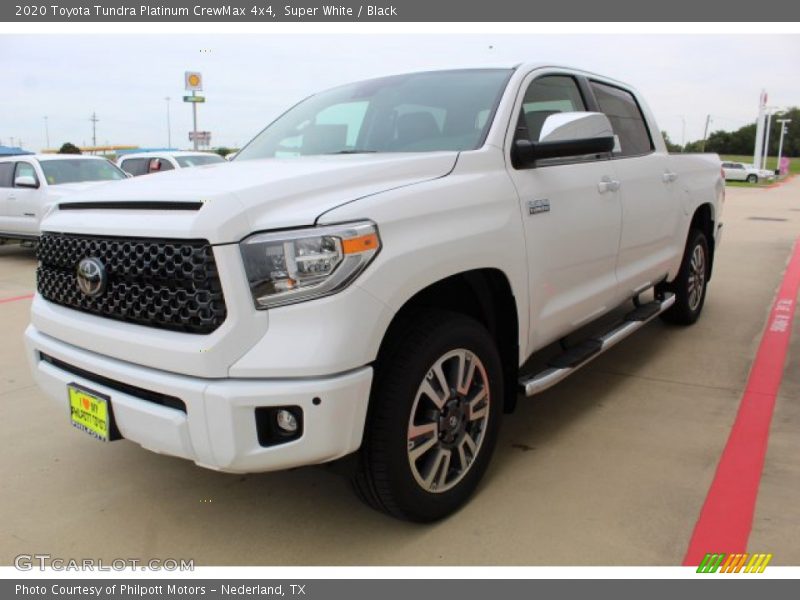 Super White / Black 2020 Toyota Tundra Platinum CrewMax 4x4