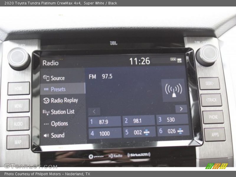 Super White / Black 2020 Toyota Tundra Platinum CrewMax 4x4