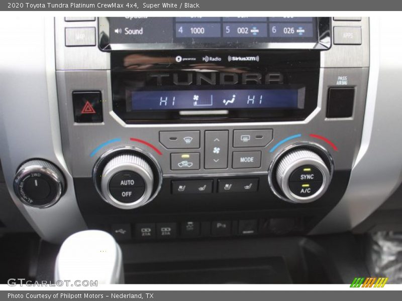 Super White / Black 2020 Toyota Tundra Platinum CrewMax 4x4