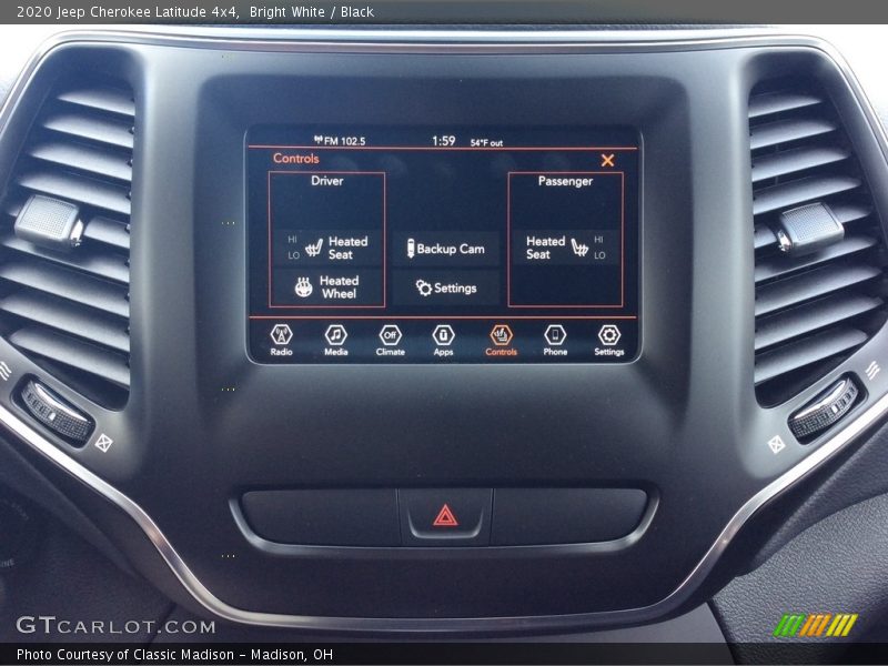Bright White / Black 2020 Jeep Cherokee Latitude 4x4