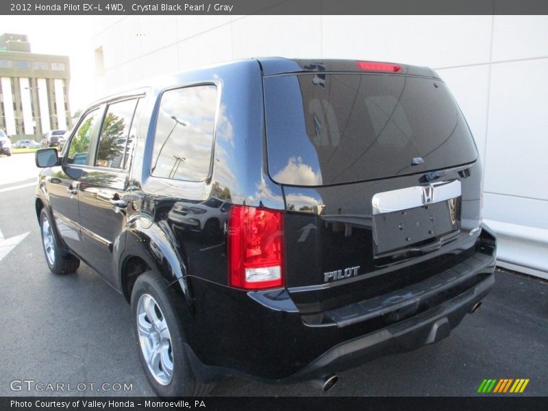 Crystal Black Pearl / Gray 2012 Honda Pilot EX-L 4WD
