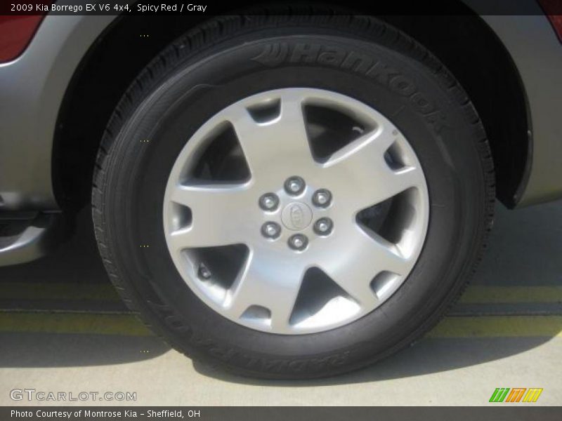 Spicy Red / Gray 2009 Kia Borrego EX V6 4x4