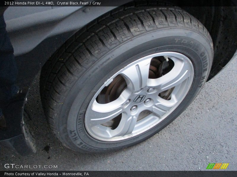 Crystal Black Pearl / Gray 2012 Honda Pilot EX-L 4WD