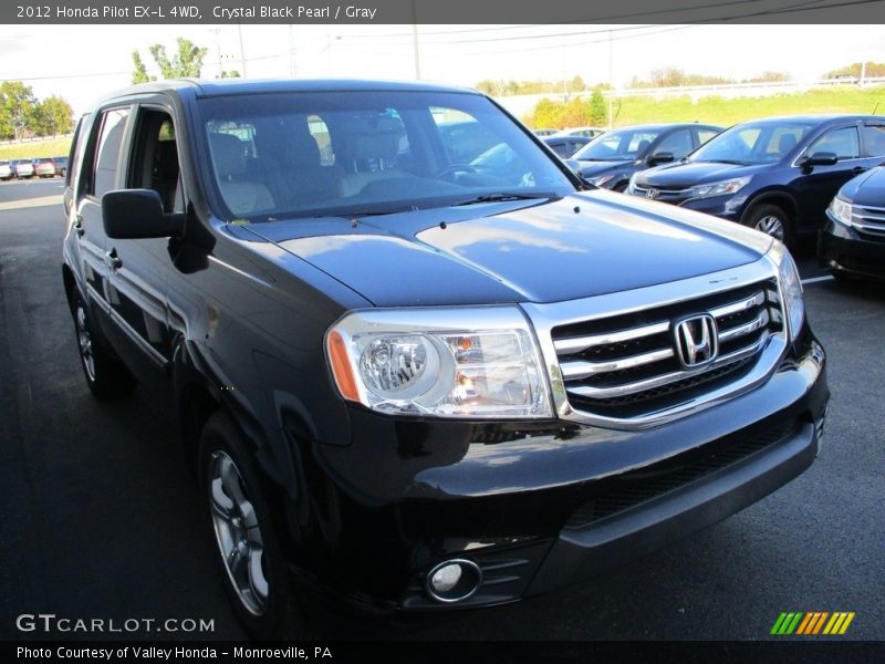 Crystal Black Pearl / Gray 2012 Honda Pilot EX-L 4WD