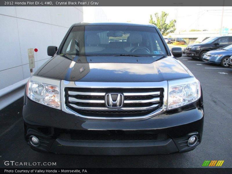 Crystal Black Pearl / Gray 2012 Honda Pilot EX-L 4WD