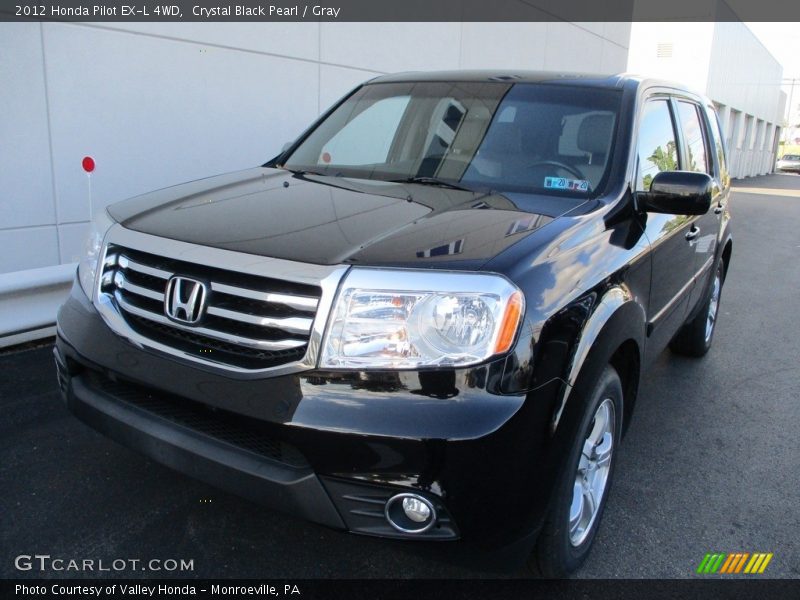 Crystal Black Pearl / Gray 2012 Honda Pilot EX-L 4WD
